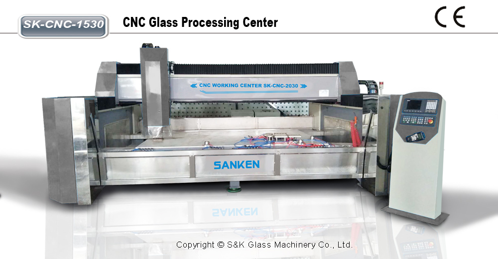 SK-CNC-1630 CNC玻璃磨边加工中心